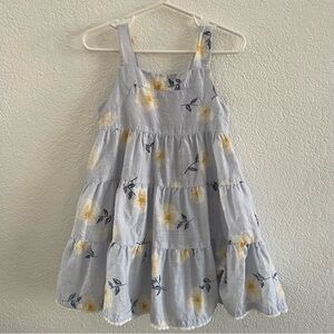 Joie Blue Floral Sleeveless Dress Toddler Girls 2-3T